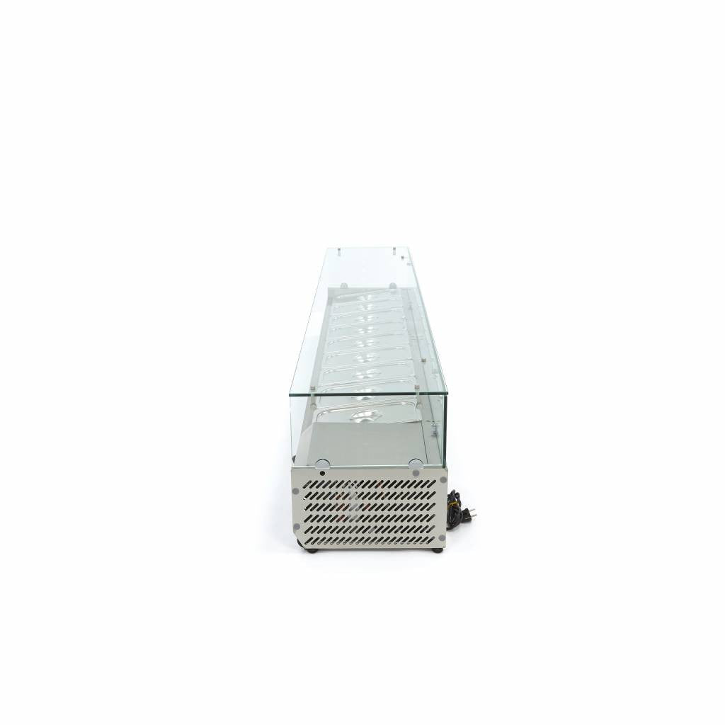 Réfrigérateur de préparation - 200 cm - 9 bacs GN 1/3 9 L 200 W Maxima - vue 5 - Saladette pizza à poser pro CHR - Cuistéo