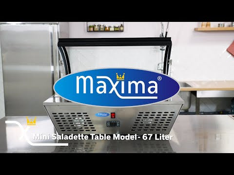 Saladette - 67L - comprenant 8 bacs GN 1/6 - Sur table inox 110 W Maxima - vue 9 - Saladette pizza à poser pro CHR - Cuistéo