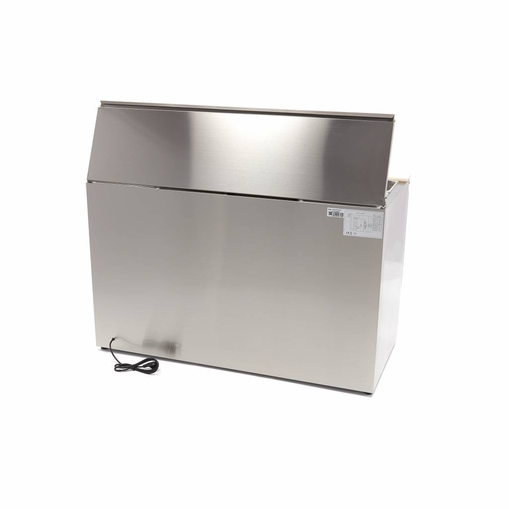 Saladette professionnelle 400L 137cm 3 portes inox avec planche à découper 230 W Maxima - vue 2 - Saladette réfrigérée pro CHR - Cuistéo