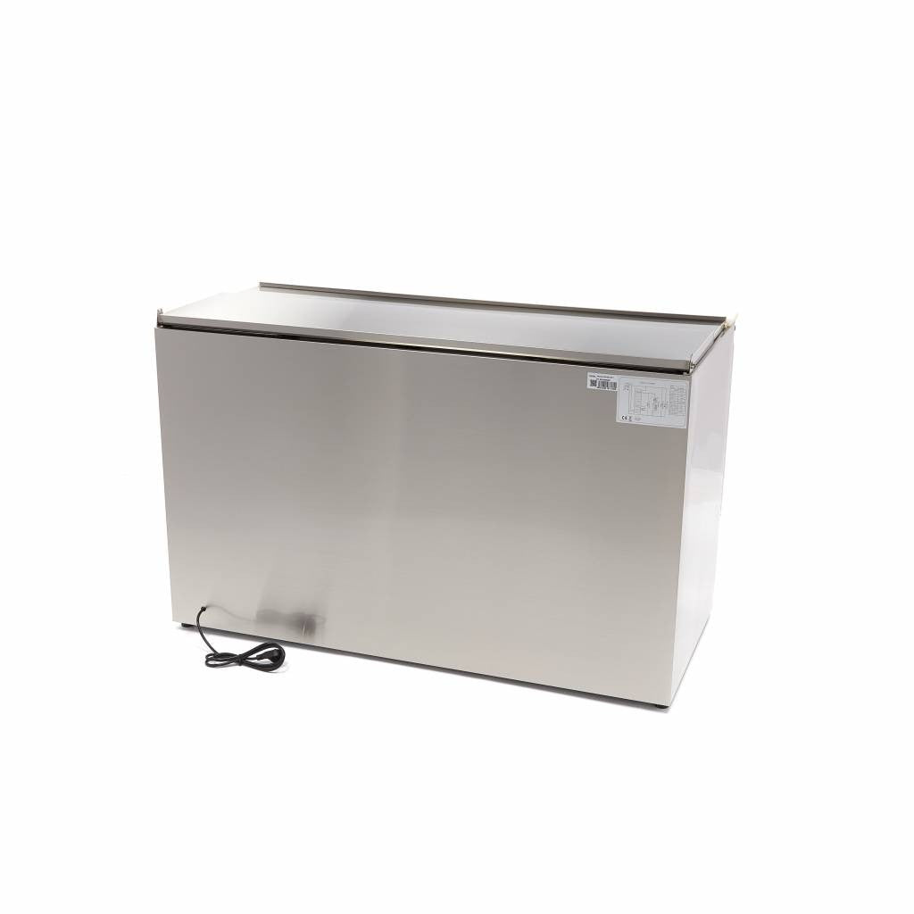 Saladette professionnelle 400L 137cm 3 portes inox avec planche à découper 230 W Maxima - vue 3 - Saladette réfrigérée pro CHR - Cuistéo