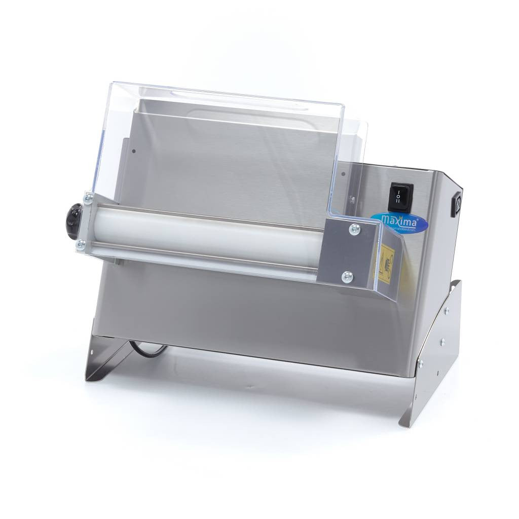 Presse à pizza carrée éléctrique - diam 30cm - Rouleau unique 250 W Maxima - Laminoir à pâte pizza professionnel CHR - matériel cuisine pro - Cuistéo