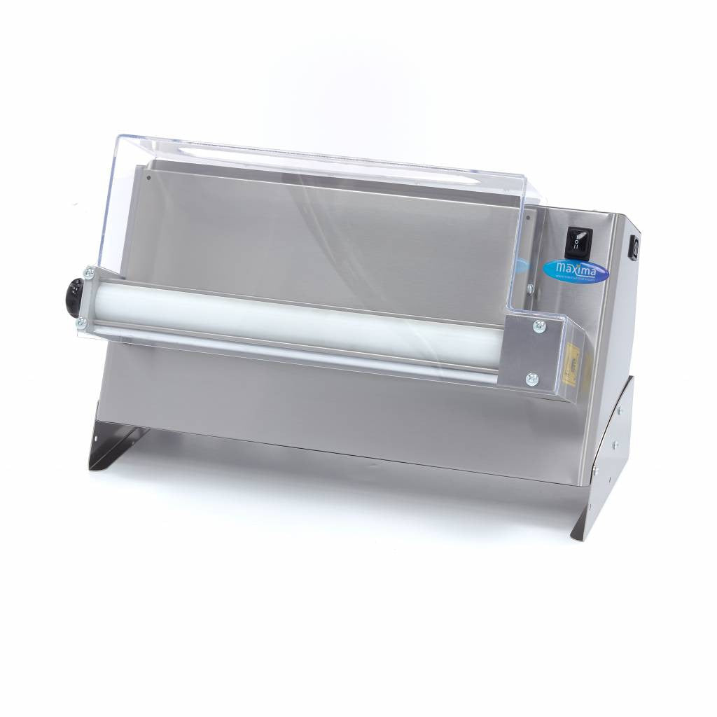 Presse à pizza carrée éléctrique - diam 45cm - Rouleau unique 250 W Maxima - Laminoir à pâte pizza professionnel CHR - matériel cuisine pro - Cuistéo