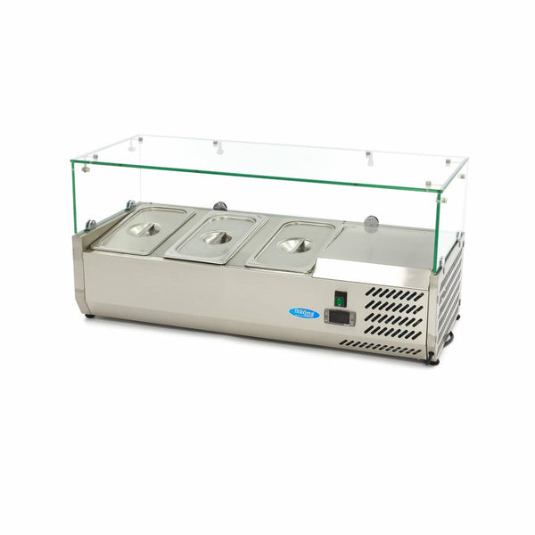 Réfrigérateur de préparation - 95cm - 3 bacs GN 1/3 - Contrôle numérique 200 W - Maxima