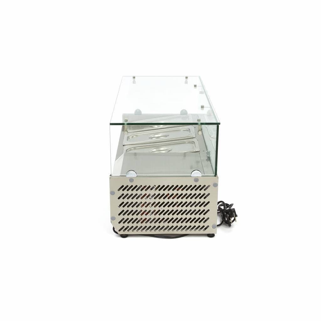Réfrigérateur de préparation - 95cm - 3 bacs GN 1/3 - Contrôle numérique 200 W Maxima - vue 5 - Saladette pizza à poser pro CHR - Cuistéo