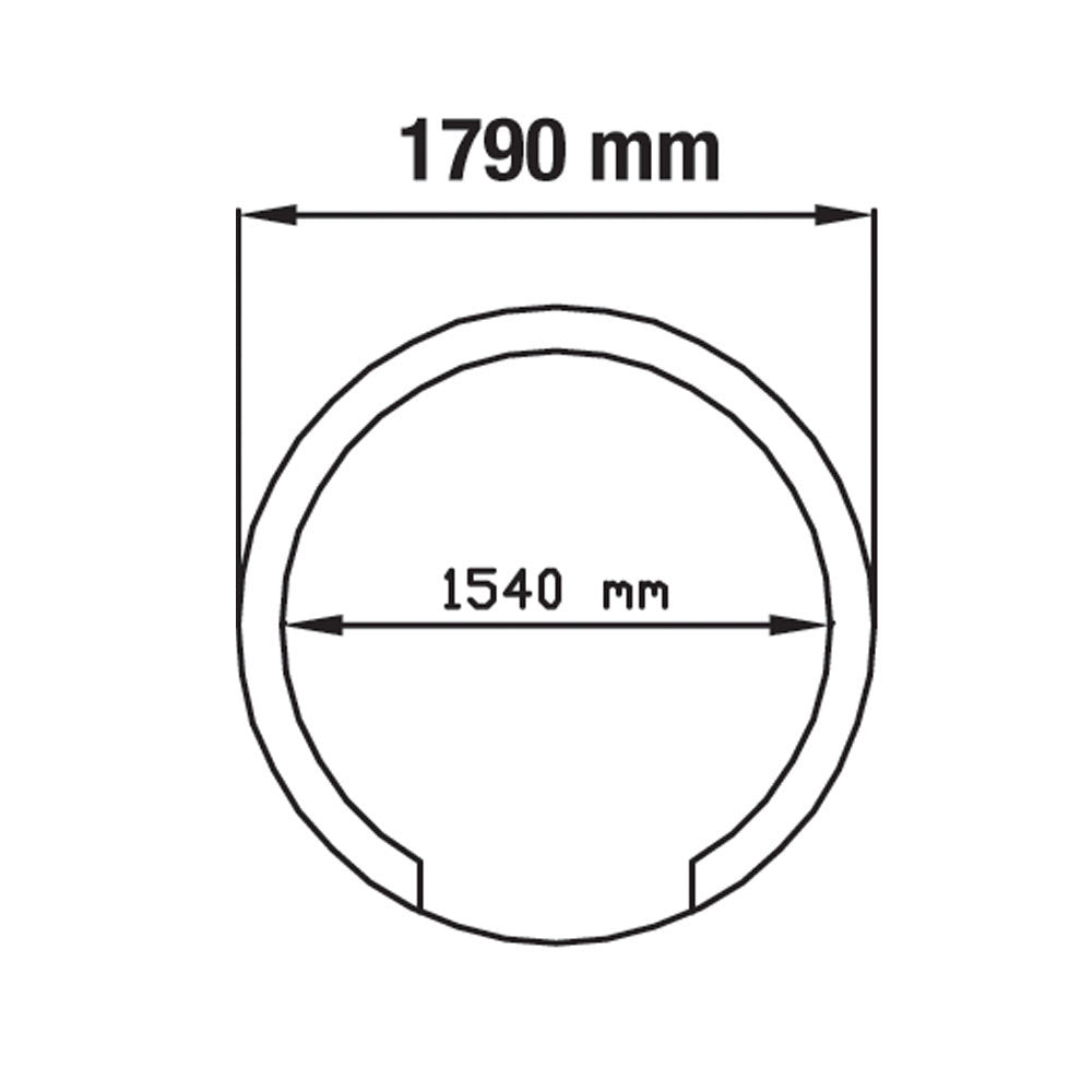 Four à pizzas à bois diam 1540mm - démonté - Diamond