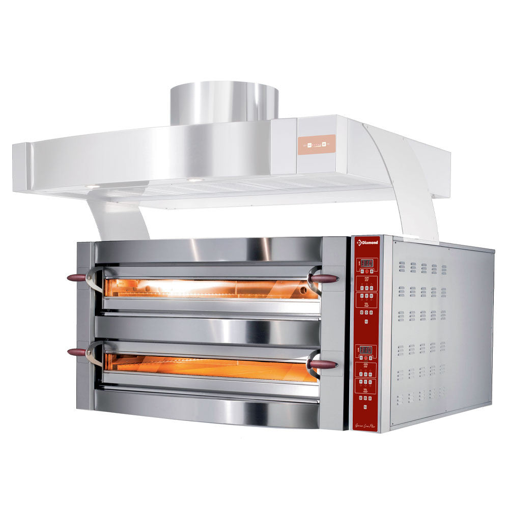 Four électrique 2 x 6 pizzas 350 mm - Diamond