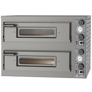 Four électrique triphasé 2 x 4 pizzas de 330 mm 2 chambres - Diverso