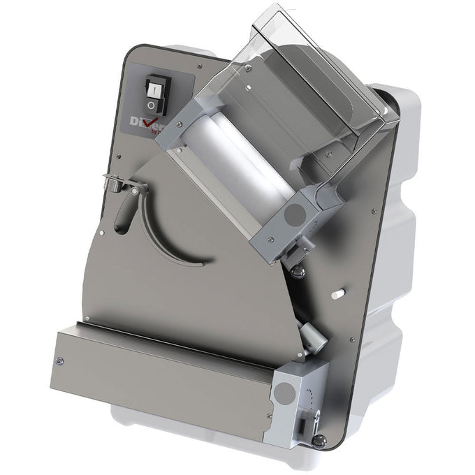 Laminoir à pizza - 300 mm - 2 rouleaux téflon - 80-210 g - Inox - 0,25 kW - Diverso