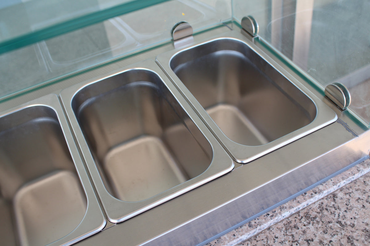 Table réfrigérée préparation pizza 3 portes inox 1368x700x1180 mm 444 L 0.34 kW Combisteel - vue 5 - Table réfrigérée pizza pro CHR - Cuistéo
