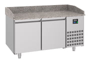 Table réfrigérée prépa. pizza 2 portes inox 1550x800x1080 mm 380 L 0.2 kW Combisteel - Table réfrigérée pizza professionnel CHR - matériel cuisine pro - Cuistéo