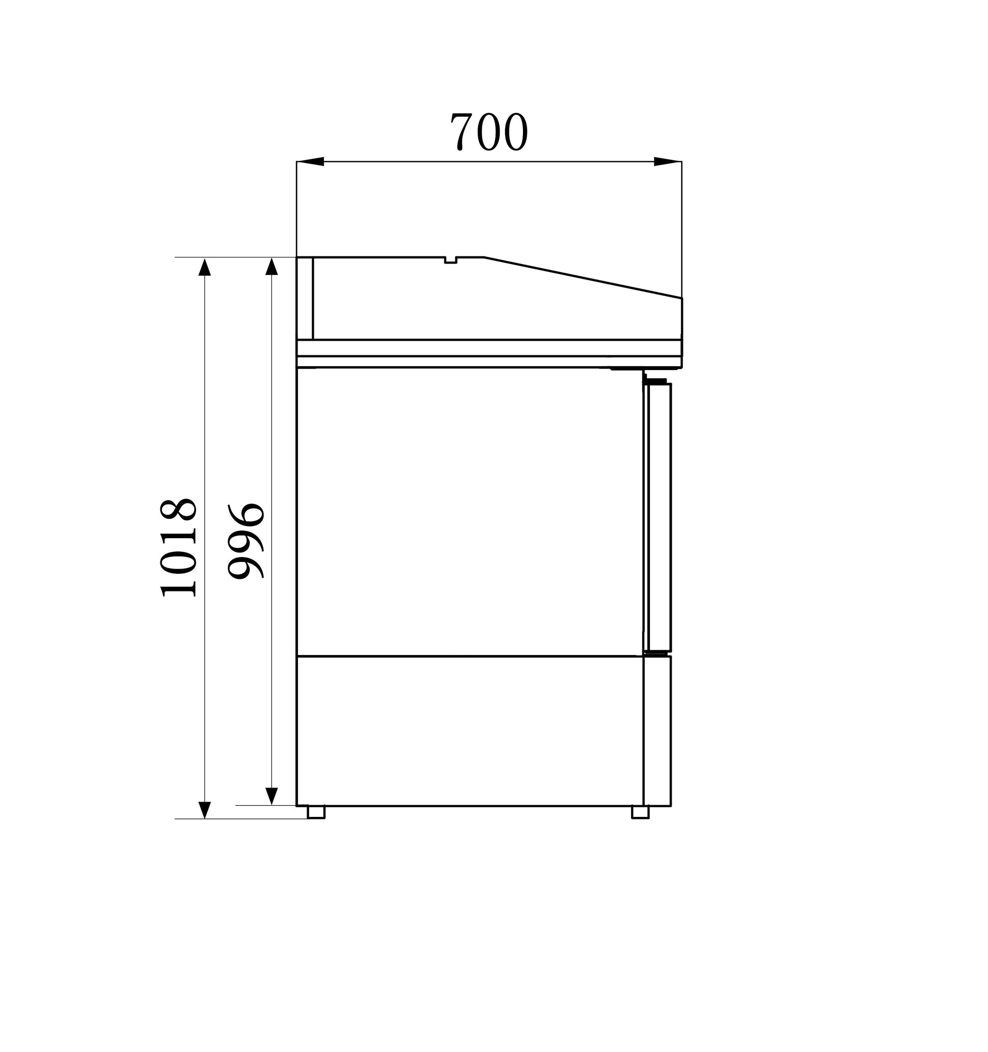 Table réfrigérée pizza 3 portes battantes 1400mm - Refroidissement statique inox 230 L 0.34 kW Combisteel - vue 5 - Table réfrigérée pizza pro CHR - Cuistéo