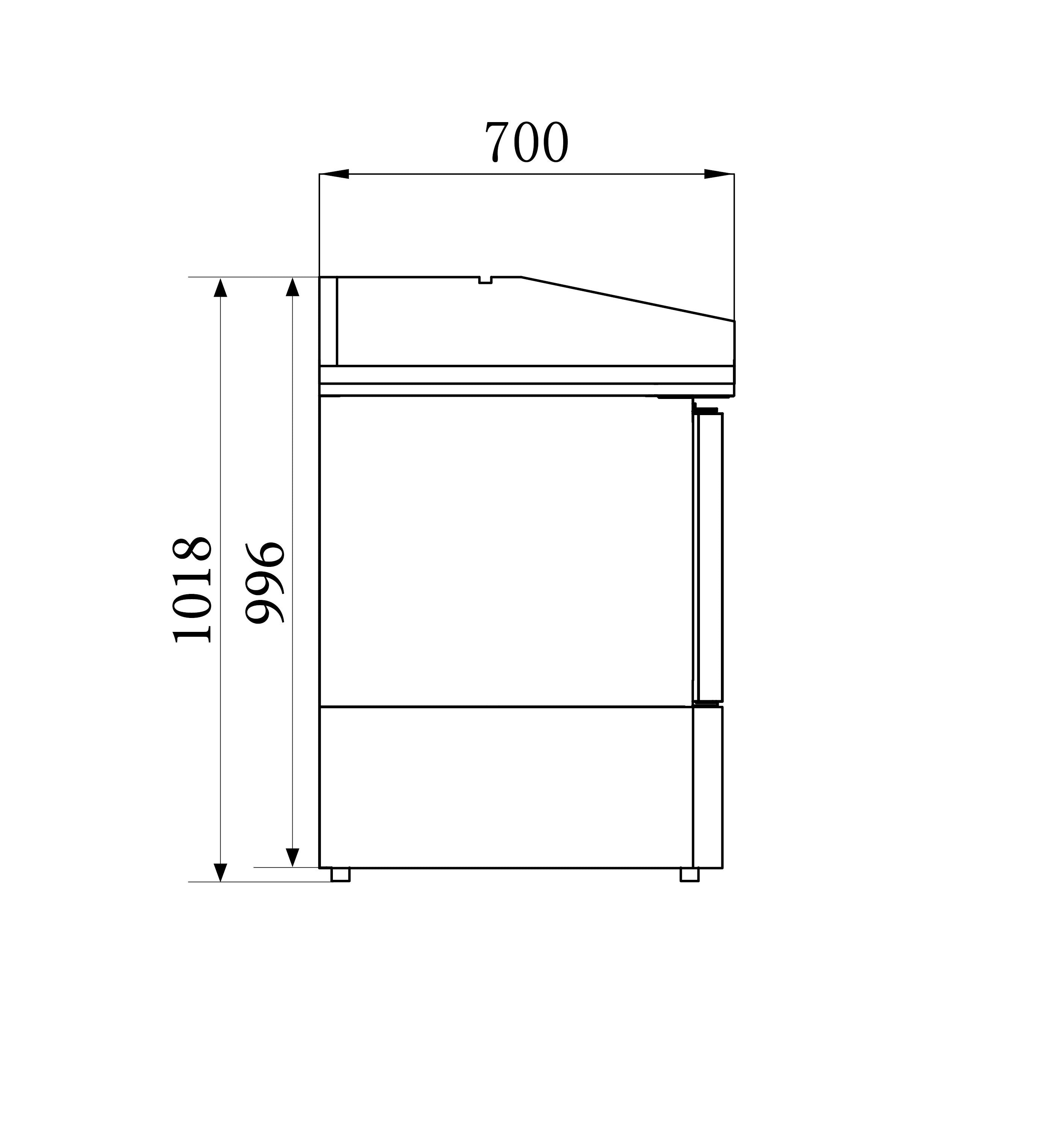 Table réfrigérée pizza 3 portes battantes 1400mm - Refroidissement statique inox 230 L 0.34 kW Combisteel - vue 5 - Table réfrigérée pizza pro CHR - Cuistéo