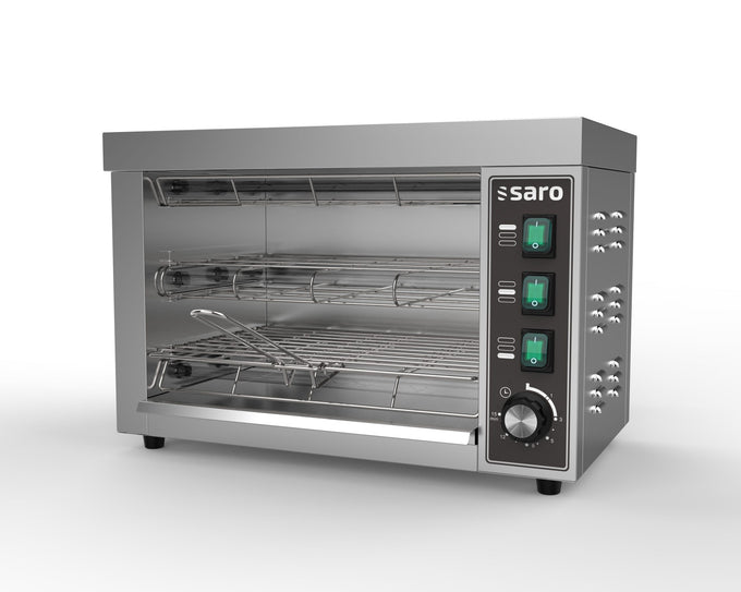 Grille-pain double tube de quartz - Toaster professionnel - 3,15 kW - L 493 x P 280 x H 334 mm - Saro