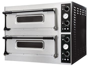 Four à pizza électrique - 8 pizzas 32 cm - Double compartiment - 9,4 kW Combisteel - Four à pizza électrique double professionnel CHR - matériel cuisine pro - Cuistéo
