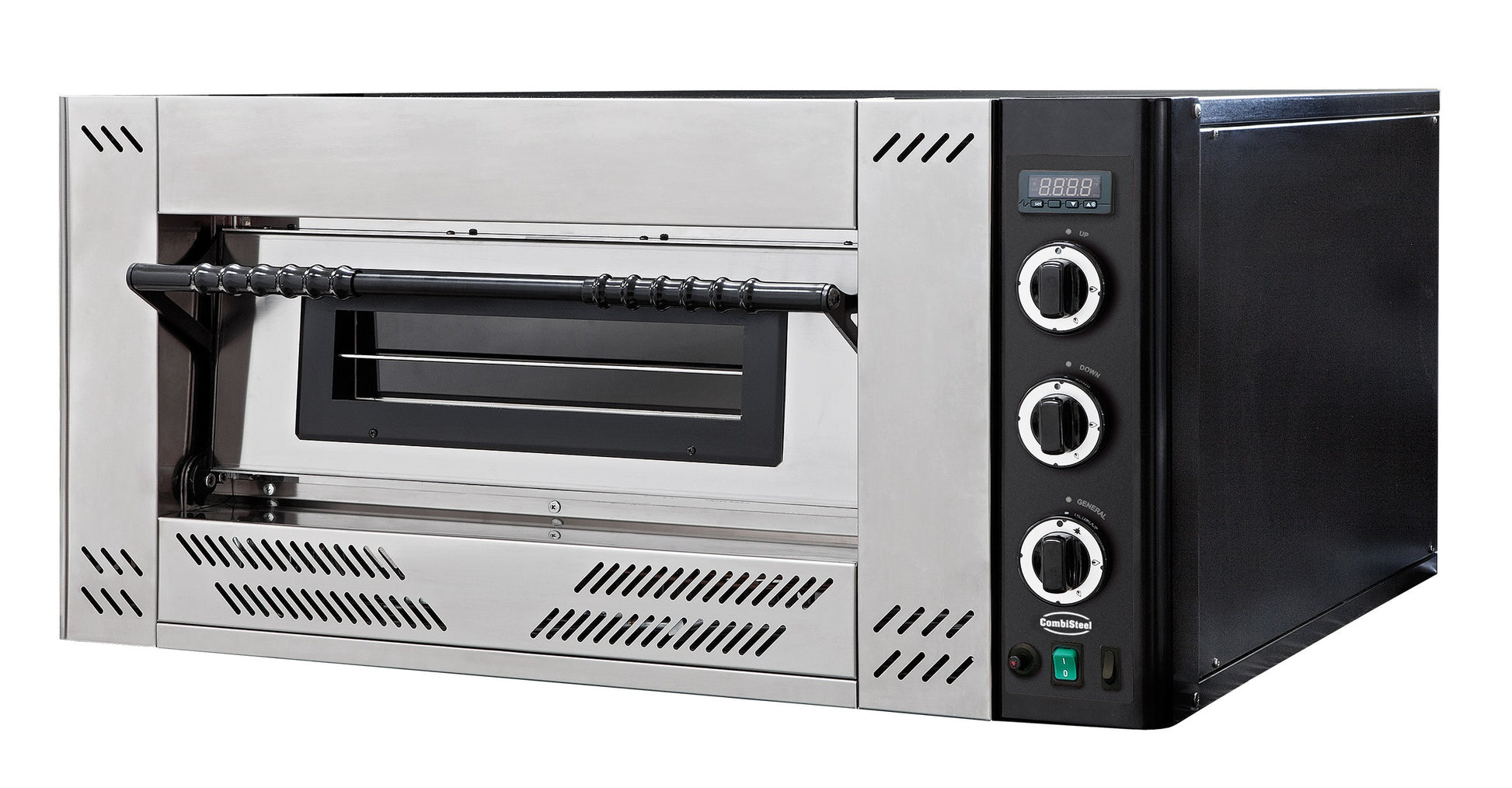 Four à pizza gaz 1 x 9 pizzas 27 kW Combisteel - Four à pizza électrique 1 chambre professionnel CHR - matériel cuisine pro - Cuistéo