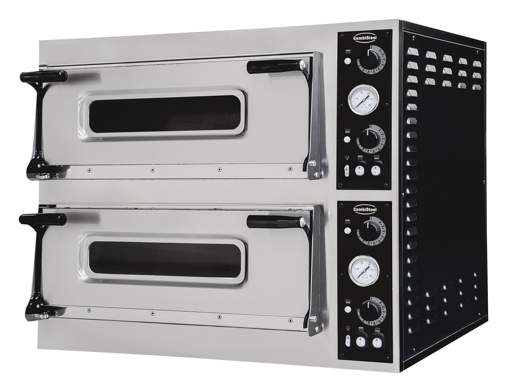 Four à pizza 2 plaques x 6 - triphasé 410x370x900 mm 20.4 kW Combisteel - Four à pizza électrique double professionnel CHR - matériel cuisine pro - Cuistéo