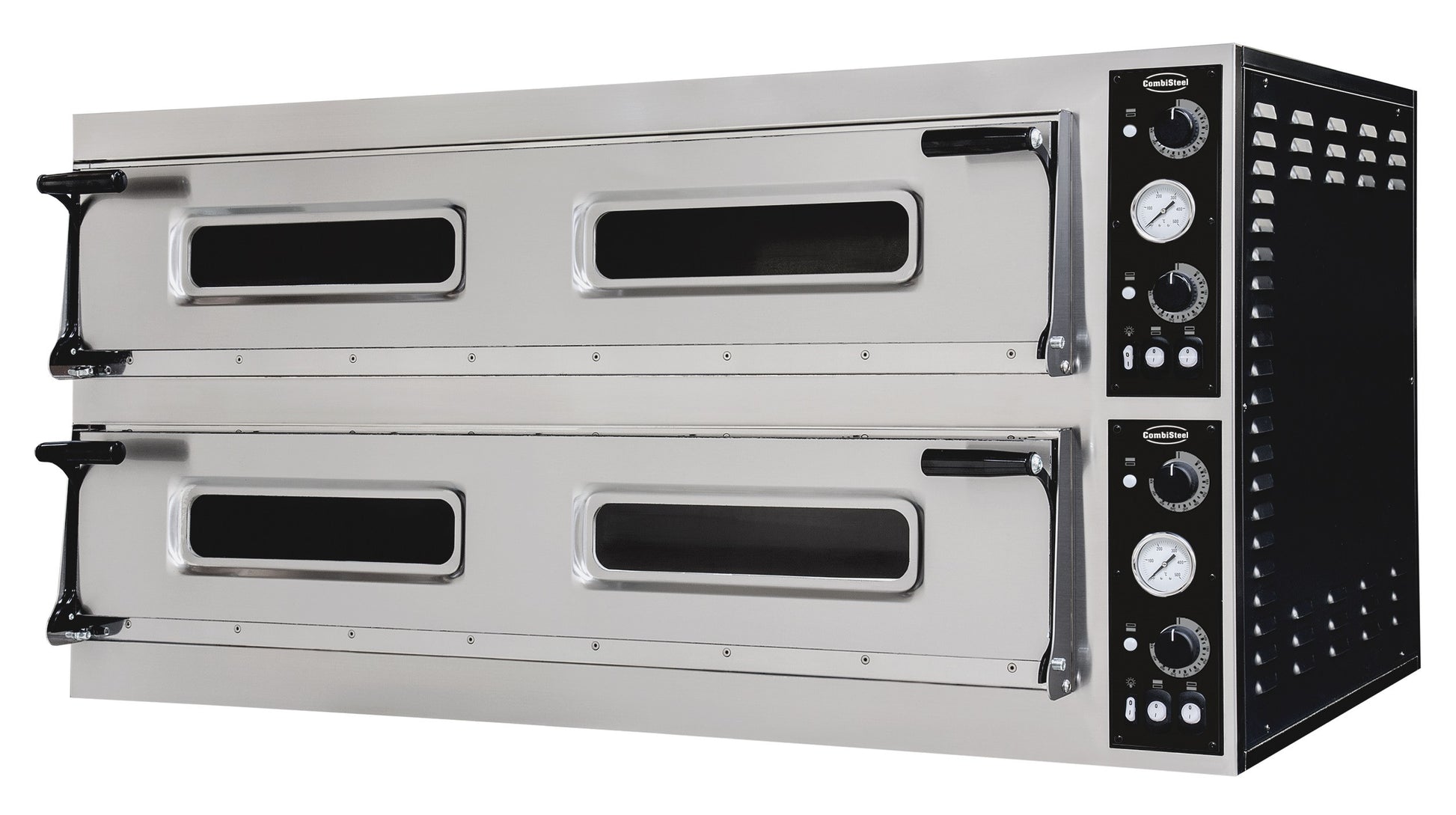 Four à pizza 2 plaques x 6 Ø 40cm 20.4 kW Combisteel - Four à pizza électrique double professionnel CHR - matériel cuisine pro - Cuistéo