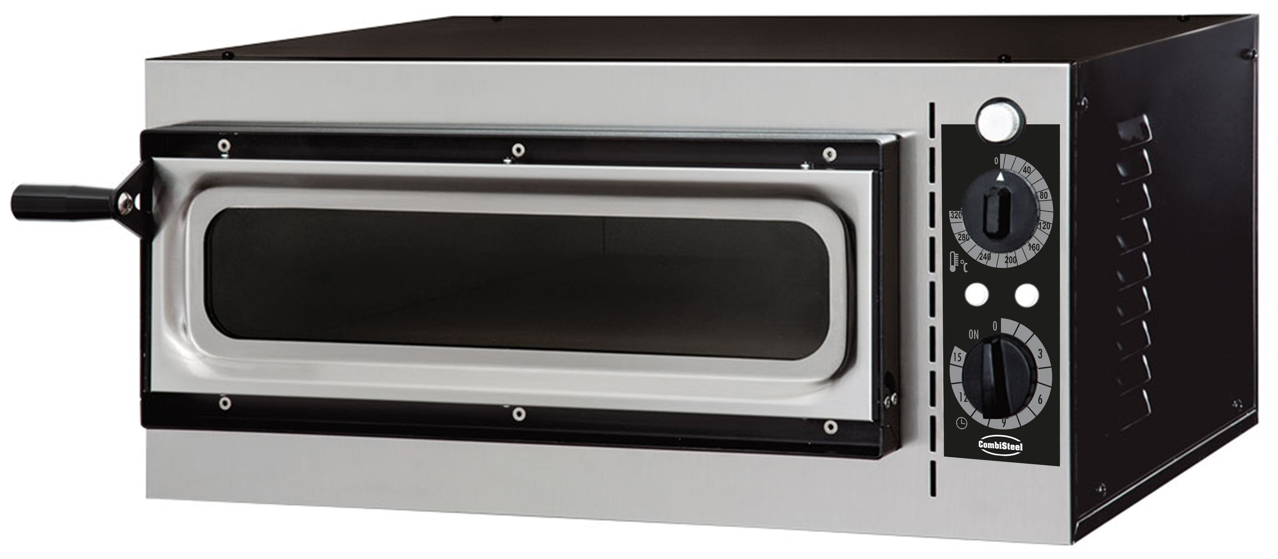 Four à pizza électrique - 1 pizza 32 cm - 60-500°C - 1,6 kW 1 L Combisteel - Four à pizza électrique 1 chambre professionnel CHR - matériel cuisine pro - Cuistéo