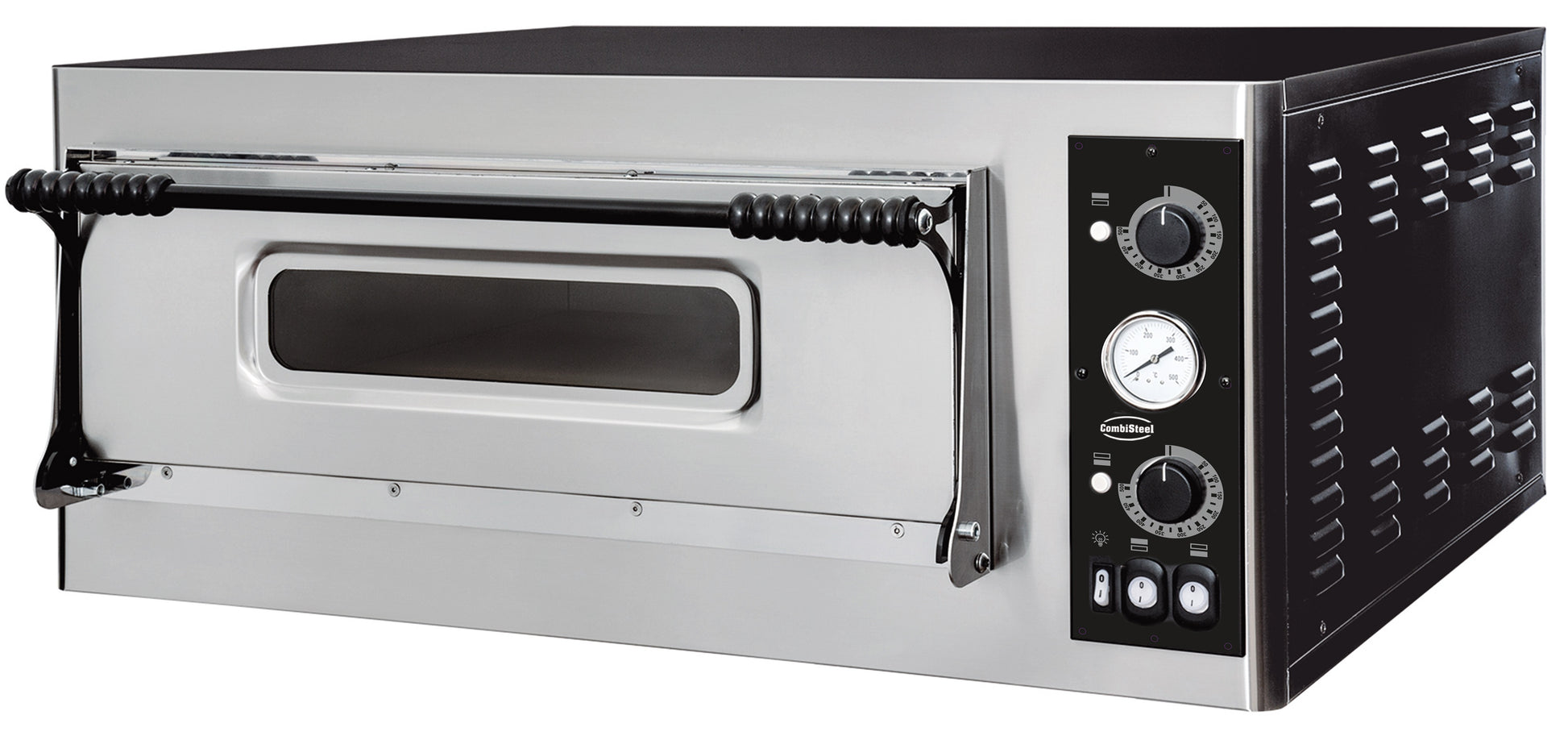 Four à pizza mono 1 x 4 Ø 32cm 4.7 kW Combisteel - Four à pizza électrique 1 chambre professionnel CHR - matériel cuisine pro - Cuistéo