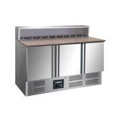 Table pizza - 3 portes - GN1/6 - Professionnel - Saro