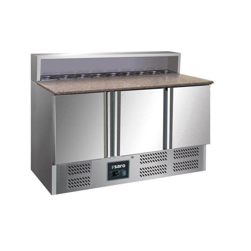 Table pizza - 3 portes - GN1/6 - Professionnel - Saro