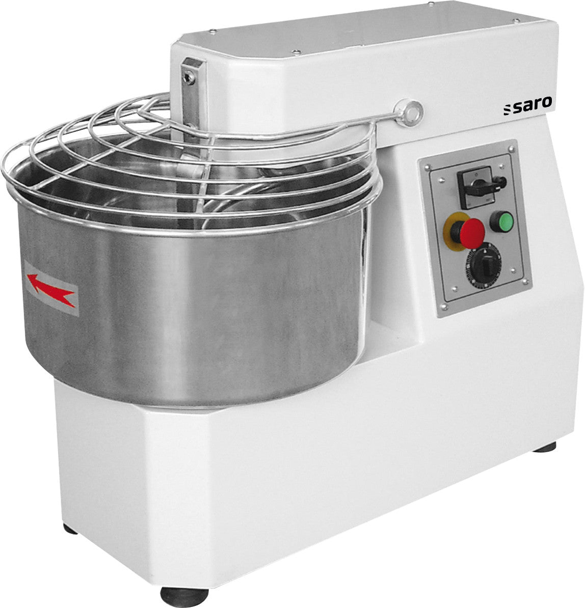 Pétrin à Spirale - 38 kg - Acier Inoxydable - 2 kW - Boulangerie - PK 50 Saro - Pétrin spirale professionnel CHR - matériel cuisine pro - Cuistéo