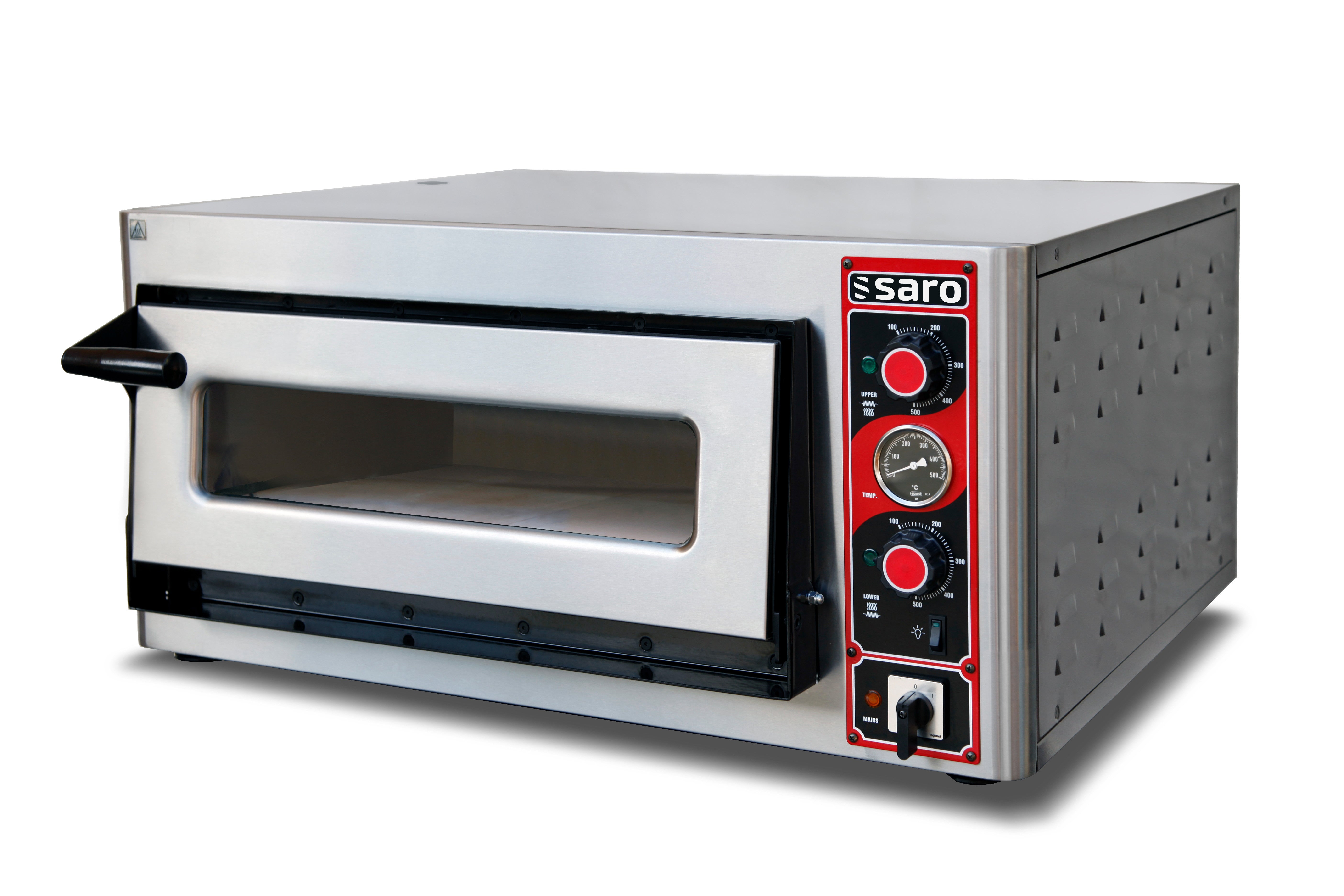Four à Pizza - 12 Pizzas - 300 mm - 450°C - 12 kW - Acier Inoxydable - MASSIMO 2920 Saro - Four à pizza électrique 1 chambre professionnel CHR - matériel cuisine pro - Cuistéo