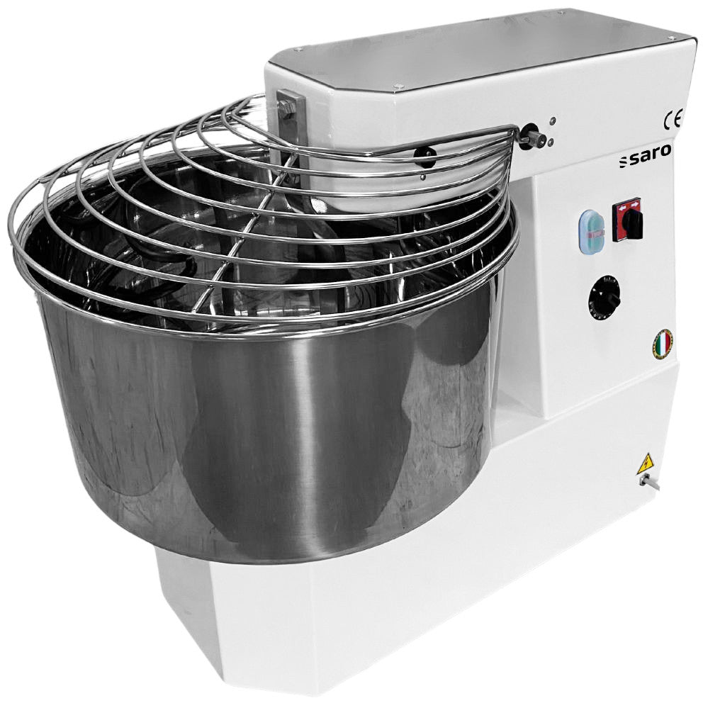 Pétrin à Spirale - 44 kg - 90 tr/min - Acier Inoxydable - 2.1 kW - Pizzeria - SV44 Saro - Pétrin à Pizza professionnel CHR - matériel cuisine pro - Cuistéo