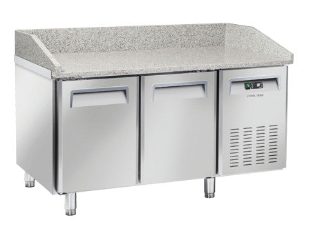 Table réfrigéré pizza - QZ 20 - Cool Head inox 1500x800x1040 mm 430 L 300 W Coolhead - Table réfrigérée positive professionnel CHR - matériel cuisine pro - Cuistéo