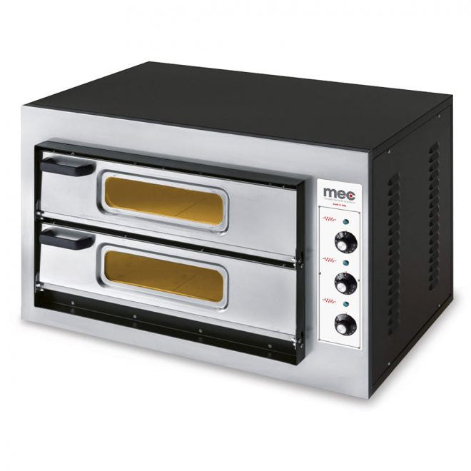 Four à pizza - 2 chambres - 6.3kW - 890x605x570mm - Max 500°C - Mec