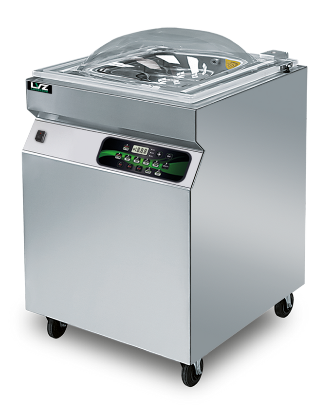 Machine sous vide à cloche sur roues 450 - barre de soudure 450 mm - pompe 20 m³/h - Lavezzini