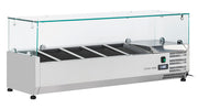 Vitrine horizontale réfrigérée GN1/4 - VRX 12/33 - Cool Head 1200x335x440 mm 34 L 160 W Coolhead - Saladette à Poser professionnel CHR - matériel cuisine pro - Cuistéo