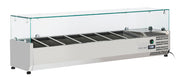 Vitrine réfrigérée horizontale - VRX 18/33 - Cool Head 1500x335x440 mm 46 L 160 W Coolhead - Saladette à Poser professionnel CHR - matériel cuisine pro - Cuistéo