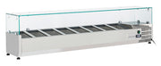 Vitrine réfrigérée horizontale - VRX 18/33 - Cool Head 1800x335x440 mm 58 L 160 W Coolhead - Saladette à Poser professionnel CHR - matériel cuisine pro - Cuistéo