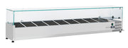 Vitrine horizontale réfrigérée - VRX 20/33 - Cool Head 2000x335x440 mm 66 L 160 W Coolhead - Saladette à Poser professionnel CHR - matériel cuisine pro - Cuistéo