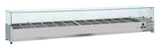 Vitrine réfrigérée horizontale GN1/3 - VRX 25/38 - Cool Head 2500x395x440 mm 108 L 160 W Coolhead - Saladette à Poser professionnel CHR - matériel cuisine pro - Cuistéo