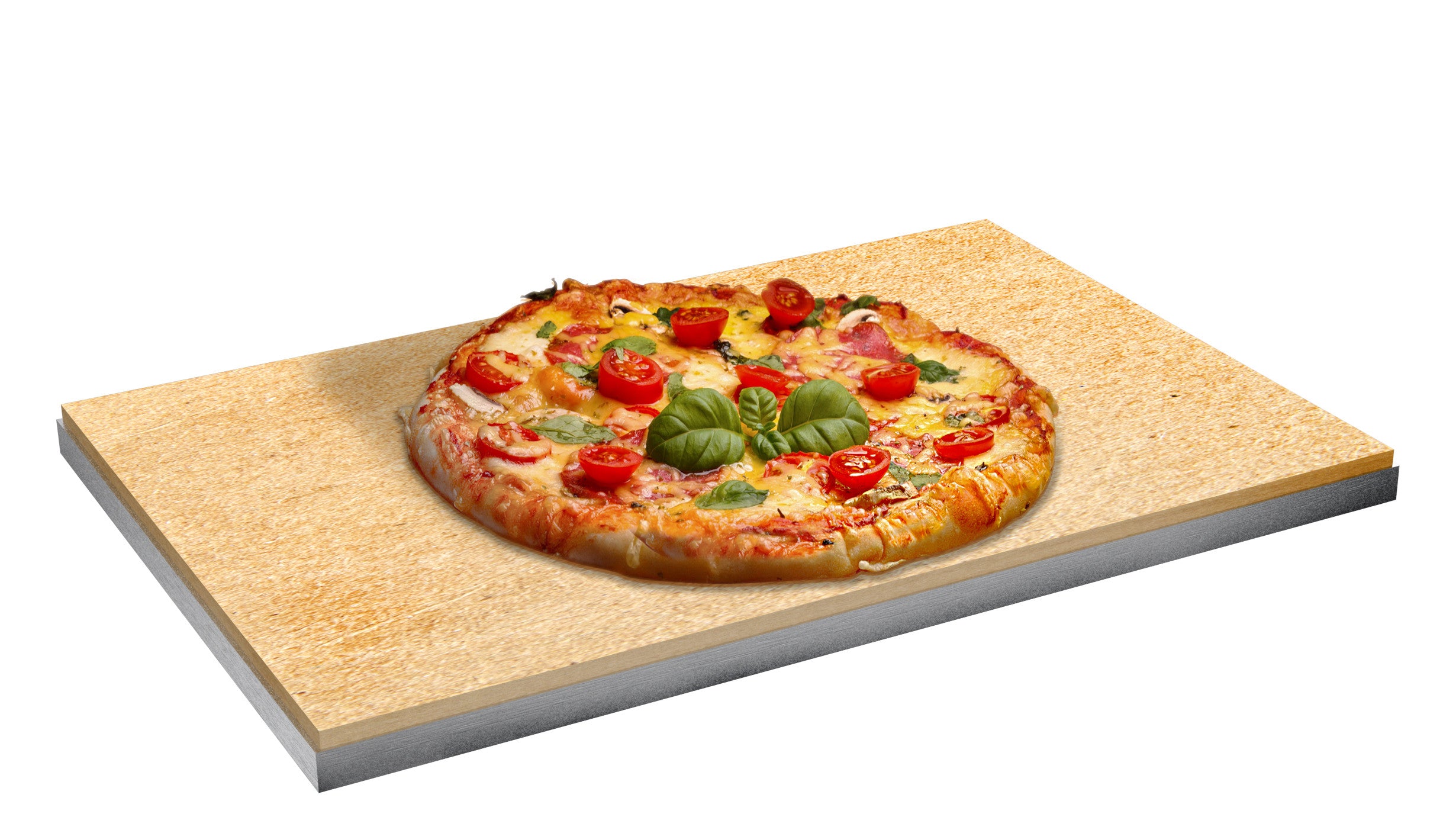 Pierre Pizza - 435x350x15mm - Pour Four EKO 595 Saro - Ustensile pour Pizza professionnel CHR - matériel cuisine pro - Cuistéo