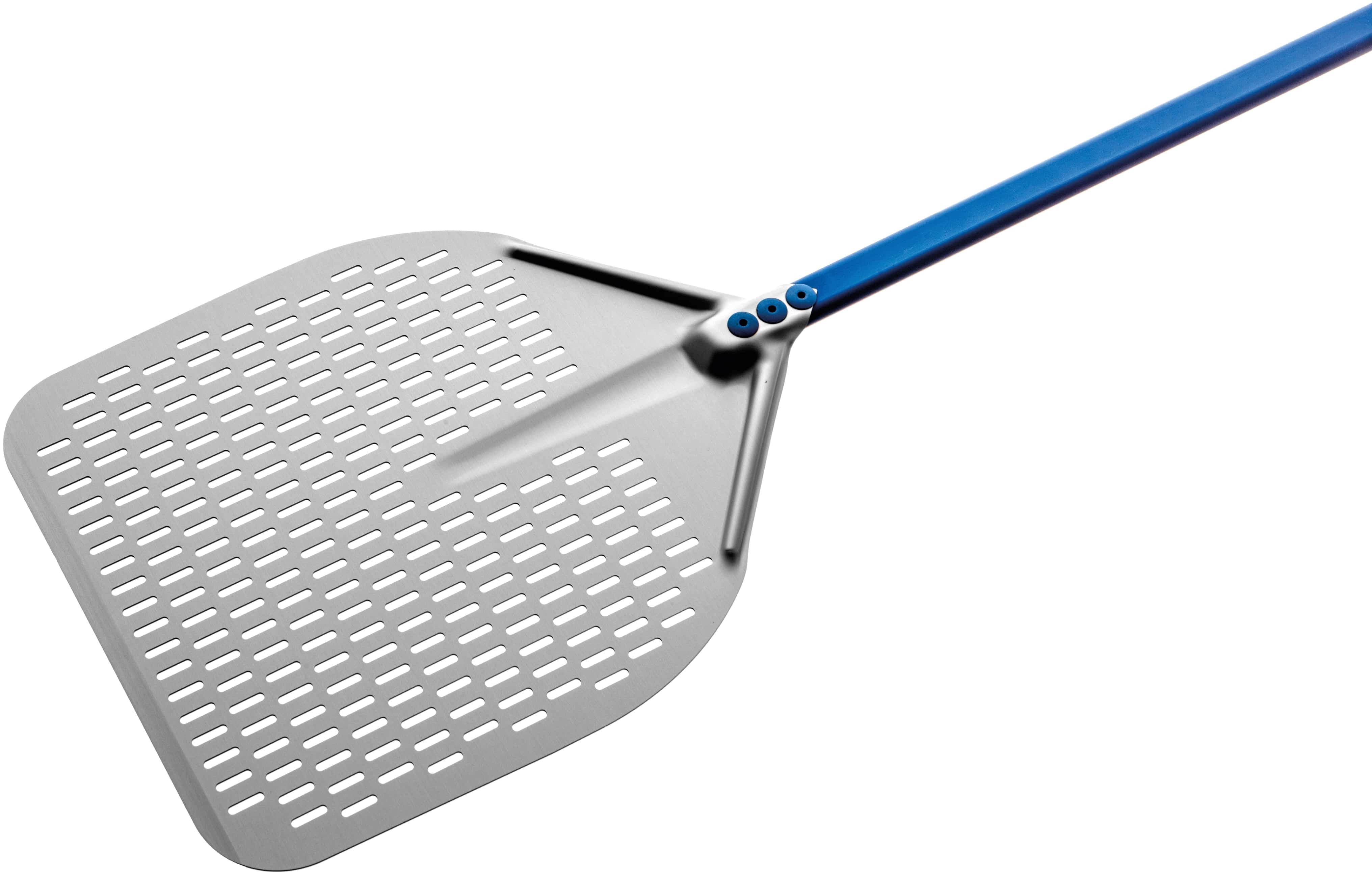 Pelle Pizza - Ø330mm - Aluminium Perforé - Manche 1840mm Saro - Ustensile pour Pizza professionnel CHR - matériel cuisine pro - Cuistéo