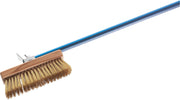 Brosse Four - 200x66mm - Aluminium/Bois/Laiton - Manche 1610mm Saro - Four à pizza électrique 1 chambre professionnel CHR - matériel cuisine pro - Cuistéo