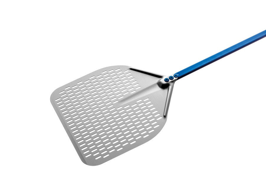 Pelle Pizza - Ø450mm - Aluminium Perforé - Manche 1200mm Saro - Ustensile pour Pizza professionnel CHR - matériel cuisine pro - Cuistéo