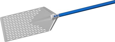 Pelle Pizza - 230x400mm - Aluminium Perforé - Manche 1200mm Saro - Ustensile pour Pizza professionnel CHR - matériel cuisine pro - Cuistéo