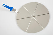 Plat à pizza PT-450/6 - 450x450mm - Acier inoxydable - 6 parts Saro - Ustensile pour Pizza professionnel CHR - matériel cuisine pro - Cuistéo