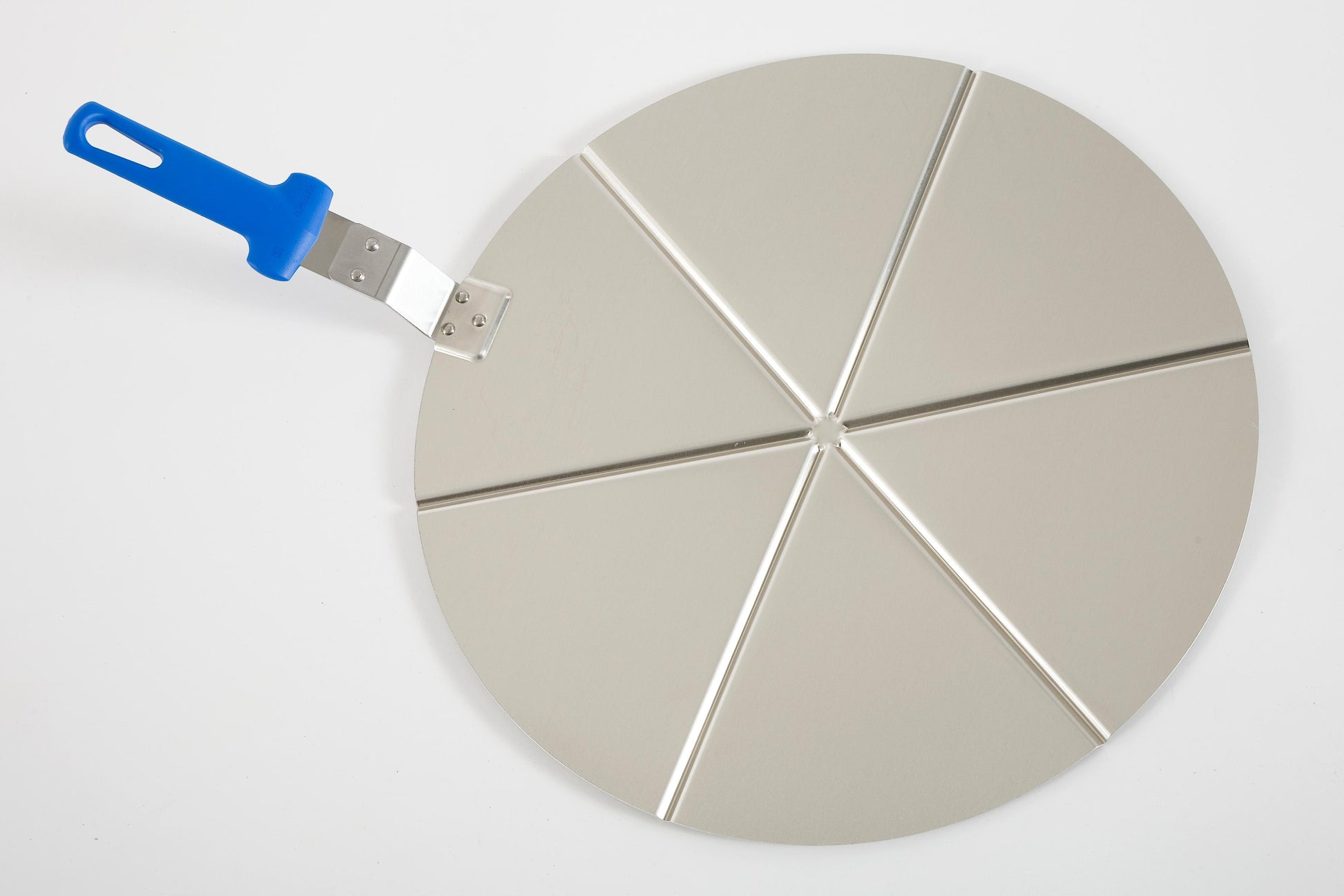 Plat à pizza PT-450/6 - 450x450mm - Acier inoxydable - 6 parts Saro - Ustensile pour Pizza professionnel CHR - matériel cuisine pro - Cuistéo