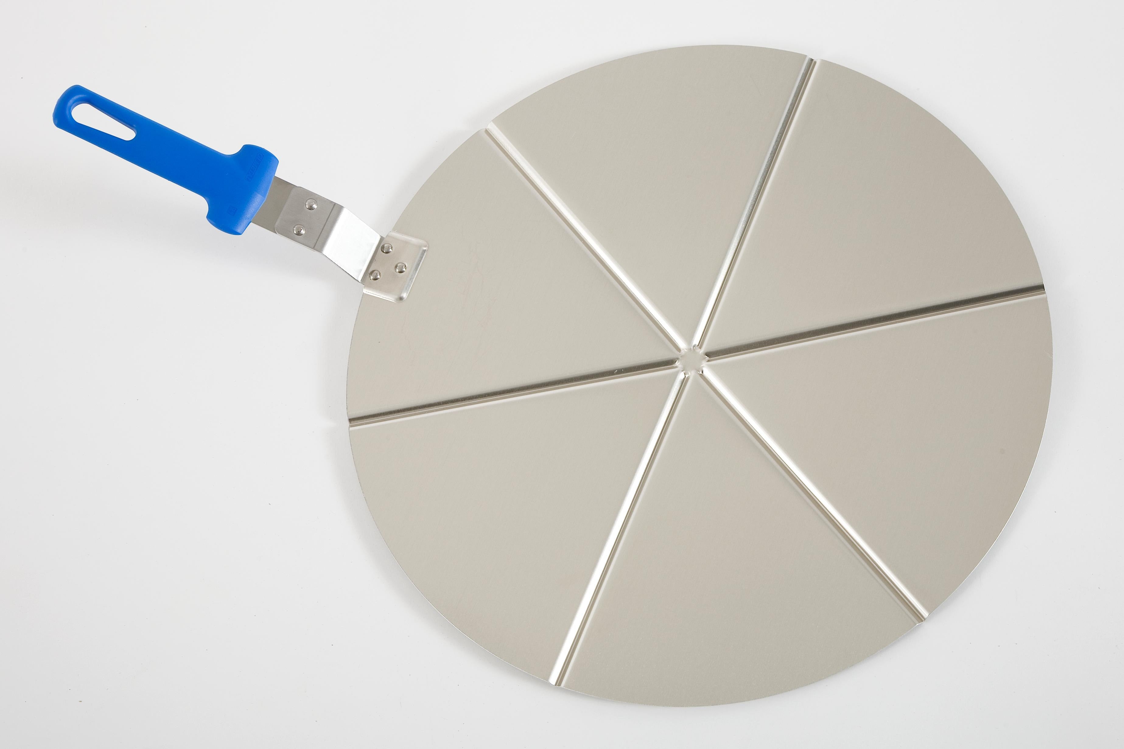 Plat à pizza PT-450/6 - 450x450mm - Acier inoxydable - 6 parts Saro - Ustensile pour Pizza professionnel CHR - matériel cuisine pro - Cuistéo
