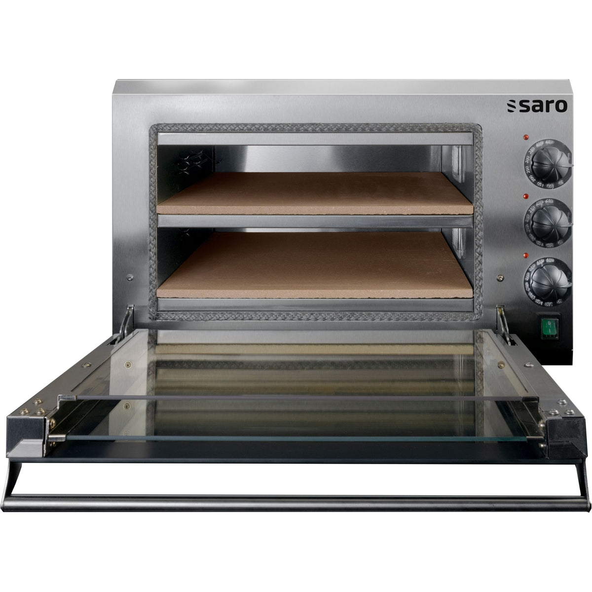 Four à pizza 2 pizzas diam 40 cm - 2,95 kW - L 610 x P 620 x H 395 mm - Saro