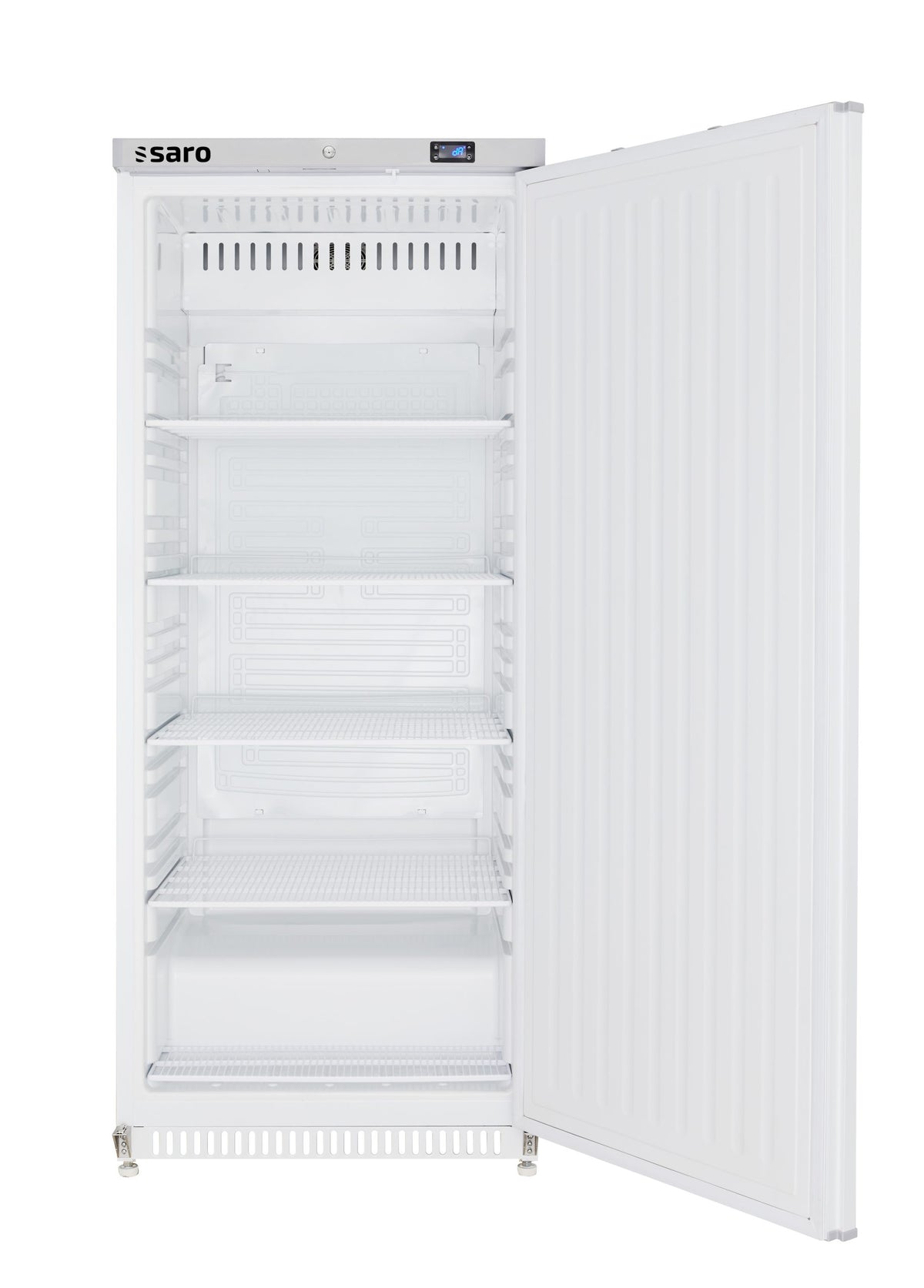 Armoire réfrigérée positive blanc 562L ventilé avec 4 étagères dégivrage auto classe C inox - Armoire réfrigérée positive - Saro