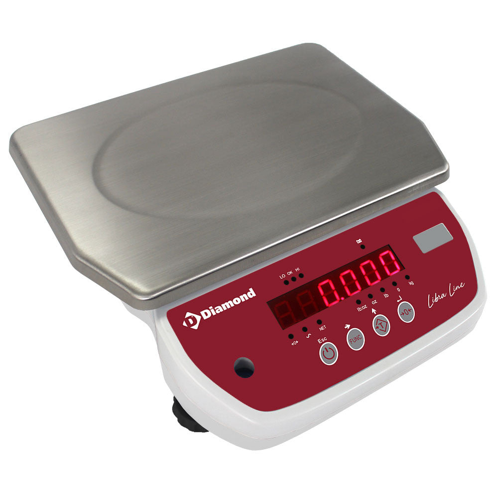 Balance électronique inox 30kg x 5g - Diamond