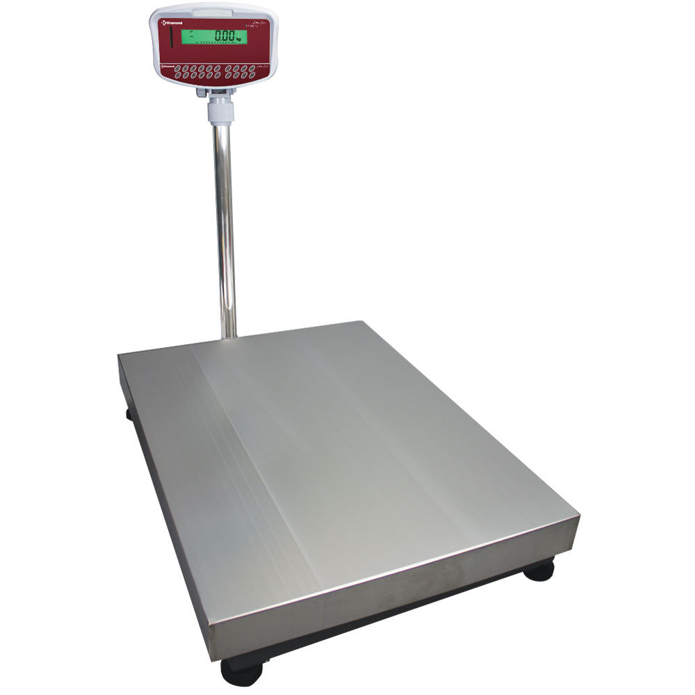 Bascule électronique inox colonne - 150kg x 10g - Diamond
