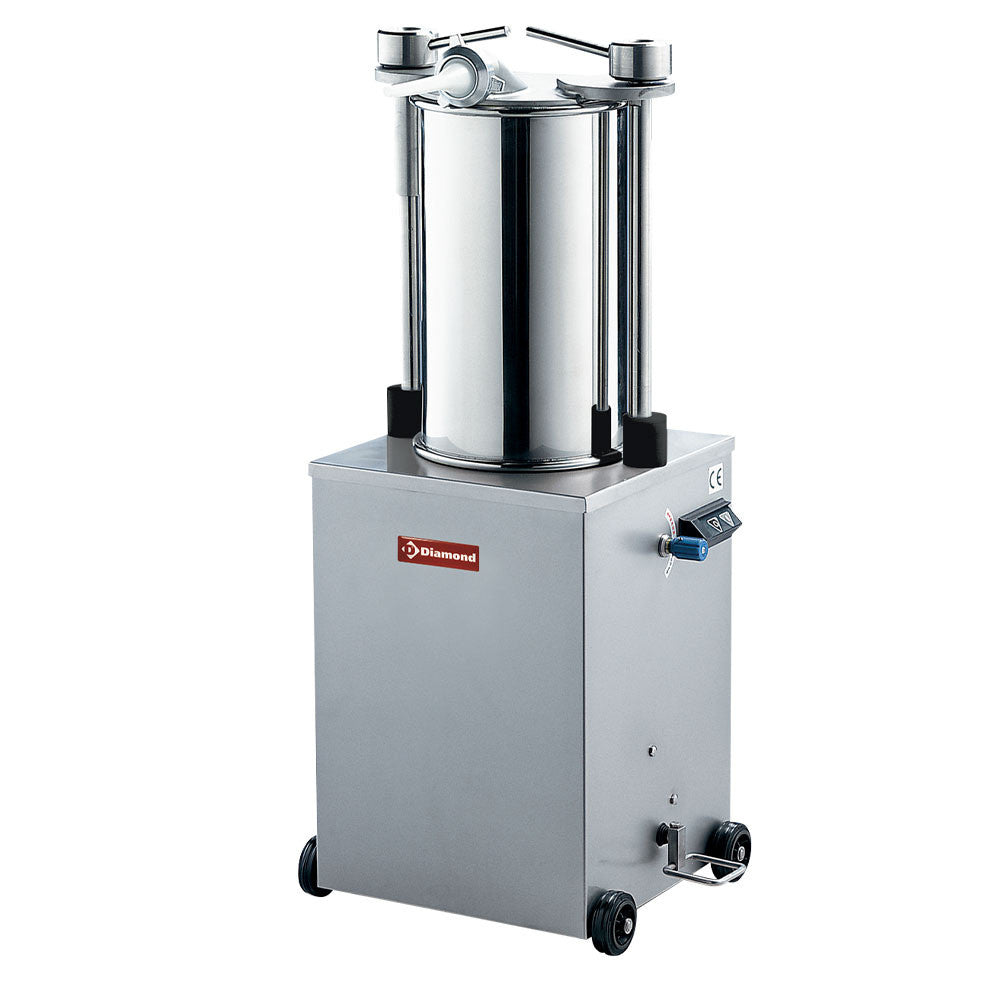 Poussoir hydraulique vertical en inox - 25 litres - Diamond