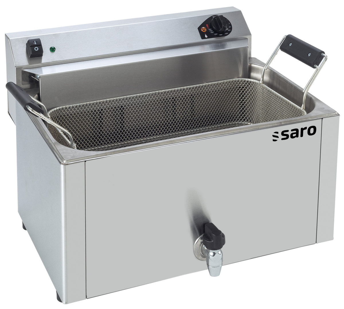 Friteuse pâtisserie - 16L - Température 0/+180°C - Cuve amovible - Robinet vidange - Saro